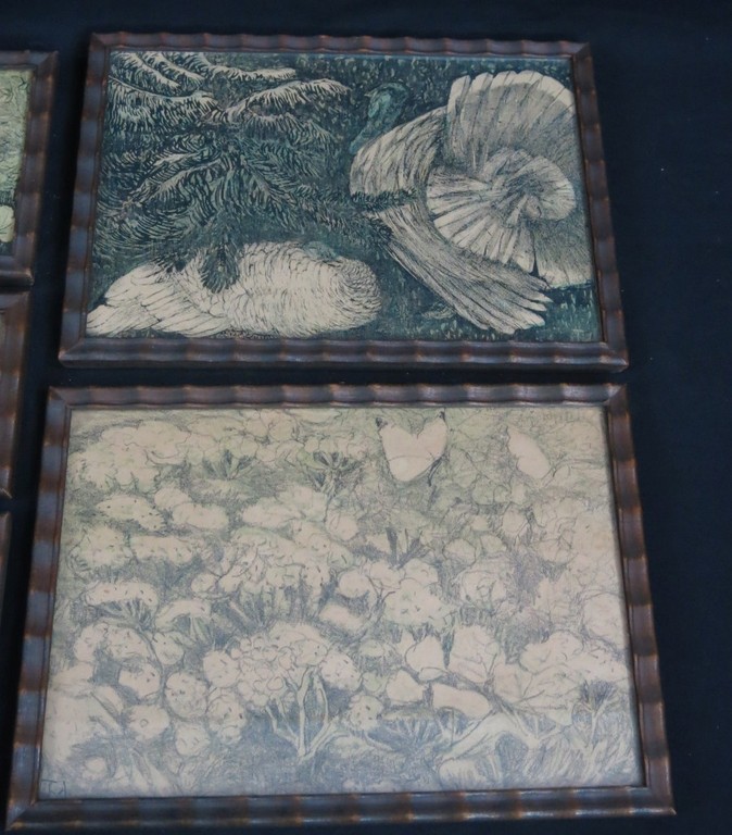 Theo van Hoytema: 9 litho's, Dieren, Planten en Vogels -Ingelijst  kopen? Bied vanaf 1!
