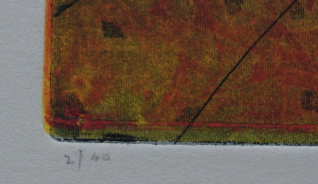 Mark Visione - gesigneerde ets - and the shape between III kopen? Bied vanaf 40!