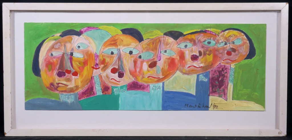 Meertje Kaal: Olieverf op papier, Tanja, Meertje, Sylvia.. - Ingelijst kopen? Bied vanaf 1!