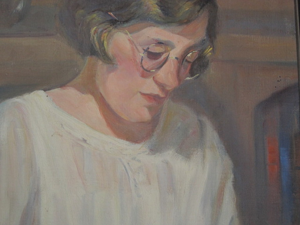 Toon Pluijmers 1910-1967 olieverf "lezende vrouw" omstreeks 1940 kopen? Bied vanaf 1!