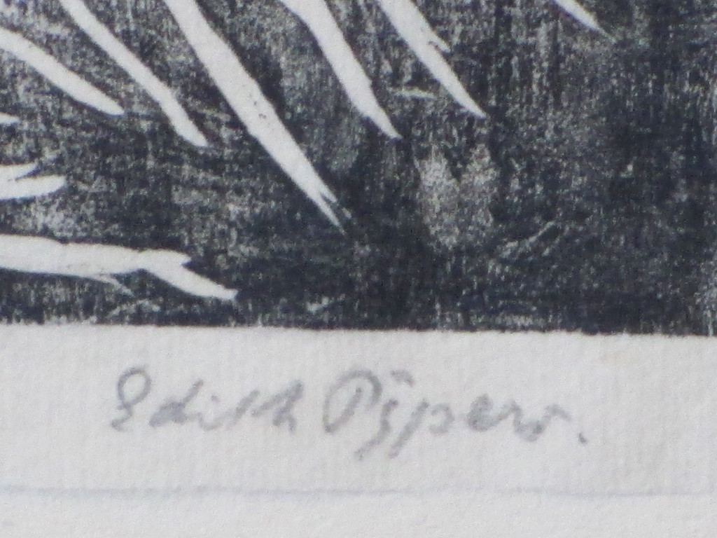 Edith Pijpers, Karikatuur, Houtsnede kopen? Bied vanaf 1!