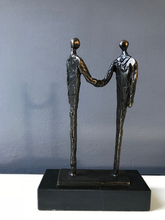 Corry Ammerlaan van Niekerk - "De Afspraak" - Sculptuur op sokkel kopen? Bied vanaf 1!