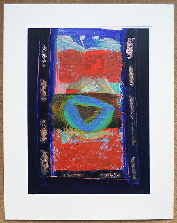 Arty Grimm - Abstract, gouache (in passe-partout, groot) kopen? Bied vanaf 200!