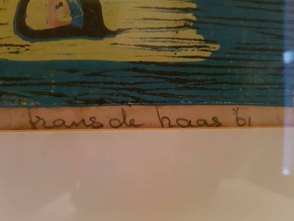 Frans de Haas ( 1934-2007) Houtsnede  kopen? Bied vanaf 50!