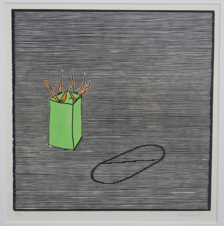 Pieter Becks: Lino, Hertshoorn en vuur - Ingelijst kopen? Bied vanaf 40!