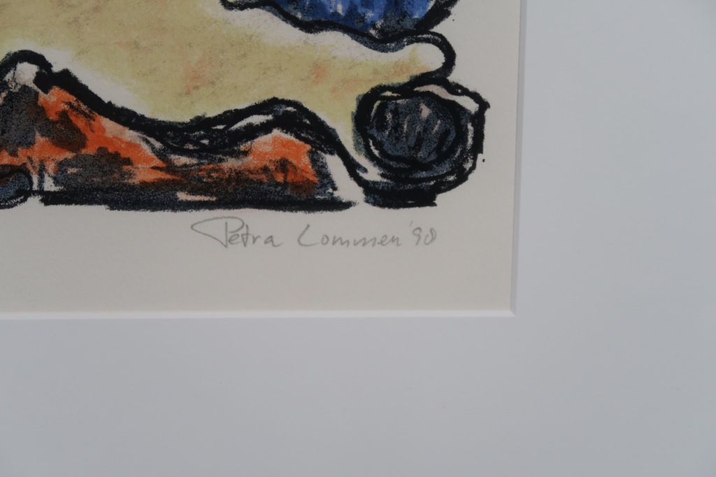 Petra Lommen: Litho, Z.T. II - Ingelijst kopen? Bied vanaf 1!