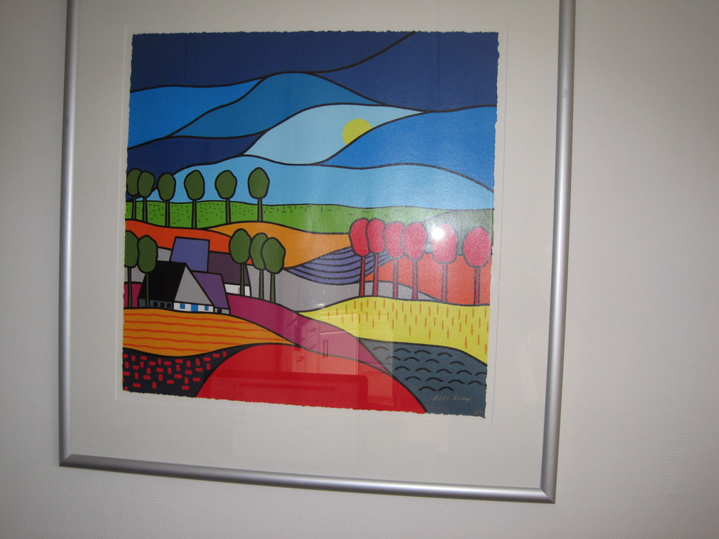 Kees Kooy, grote zeefdruk Bloeiende Velden Handgesigneerd ingelijst kopen? Bied vanaf 175!