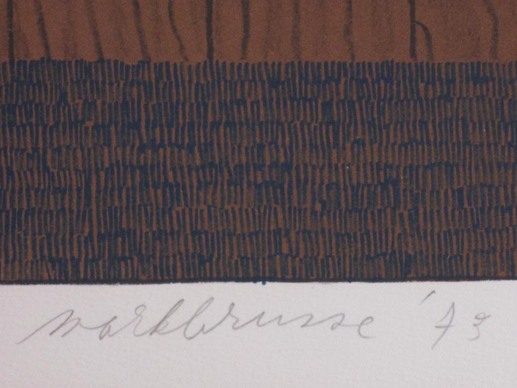 Mark Brusse, Drie emmers voor een schutting, Kleurenlitho kopen? Bied vanaf 45!