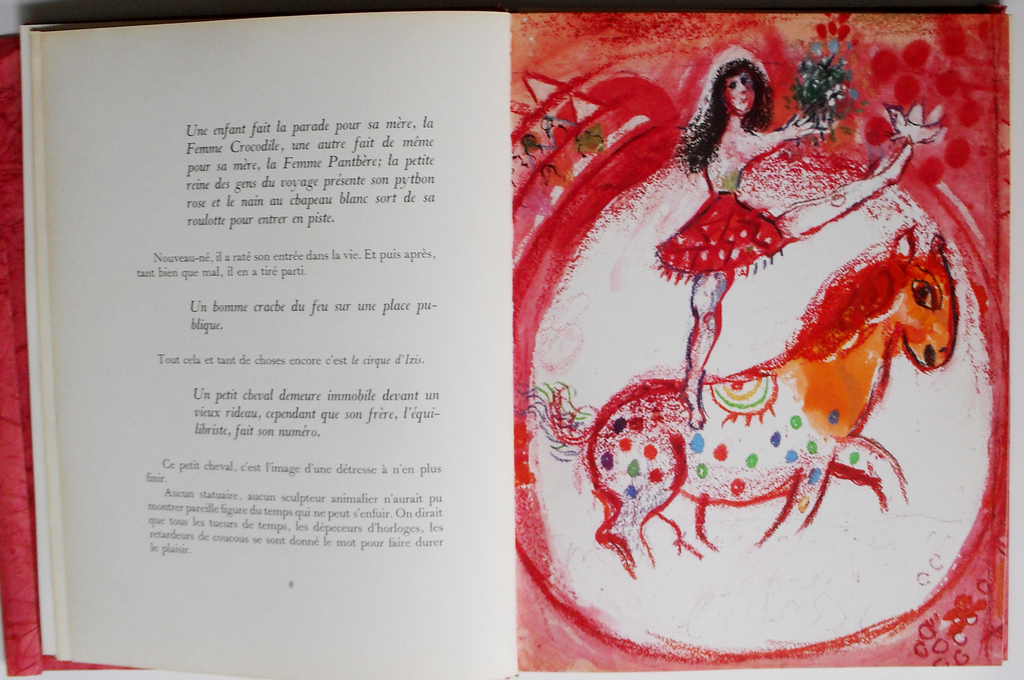 Marc Chagall  - originele litho - uit Le Cirque d`Izis - 1965  kopen? Bied vanaf 150!