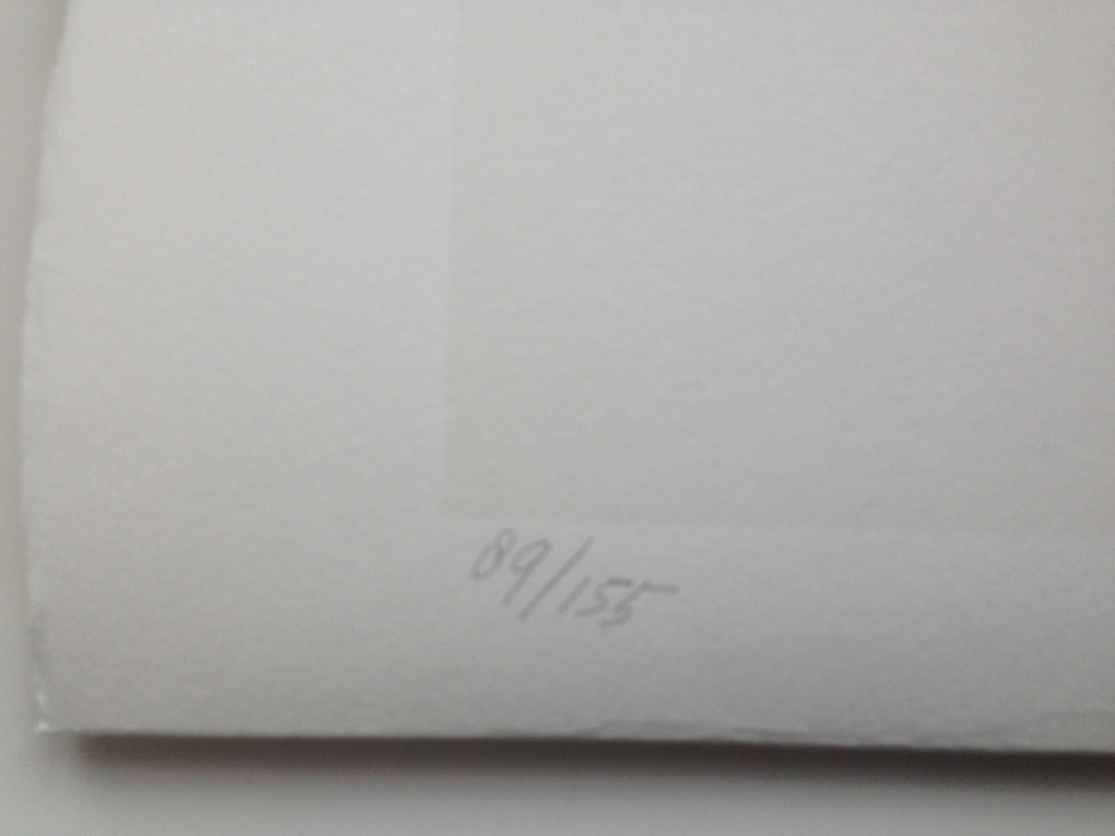 Klaas Gubbels, 1981, gesigneerd, zeefdruk, tafel & stoelen kopen? Bied vanaf 95!