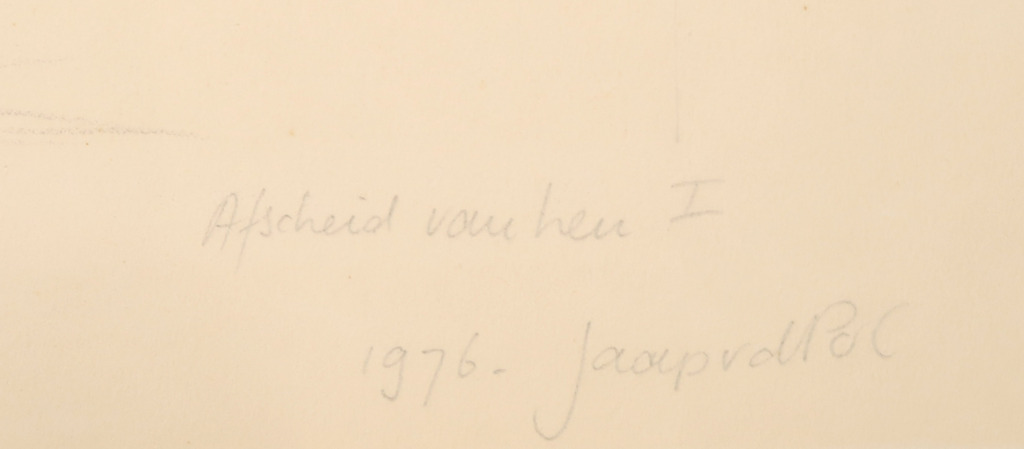 Jaap van der Pol: Potloodtekening, Afscheid van hen I kopen? Bied vanaf 35!