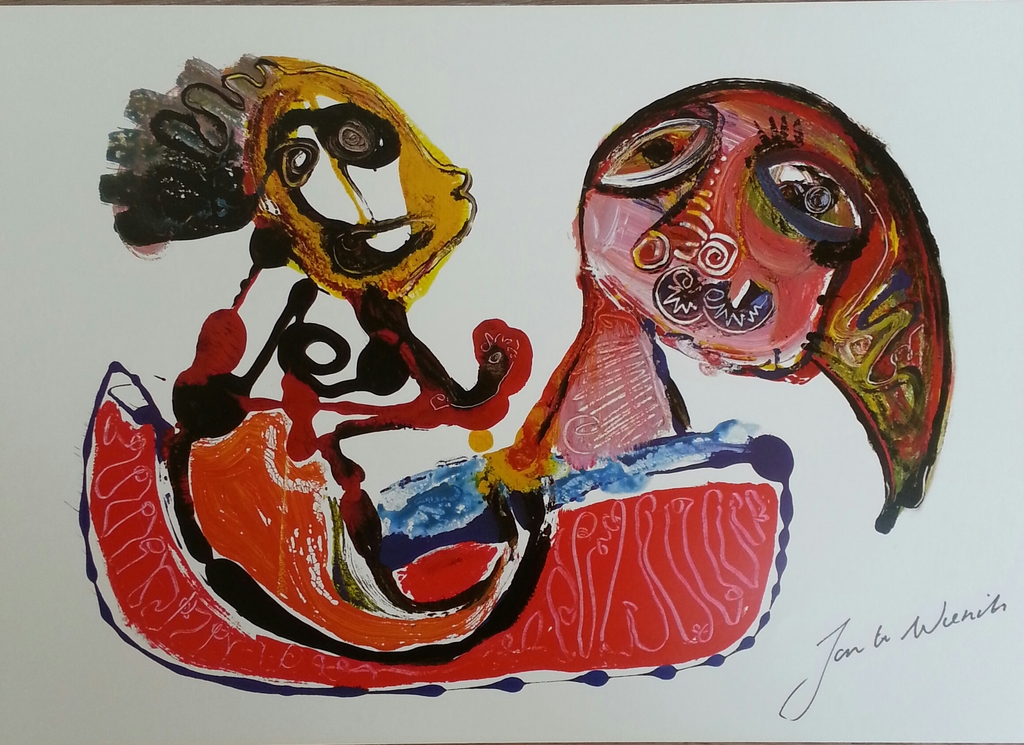 Jan te Wierik, Boek met kunstprenten van Jan te Wierik inclusief 4 losse kunstprenten kopen? Bied vanaf 60!