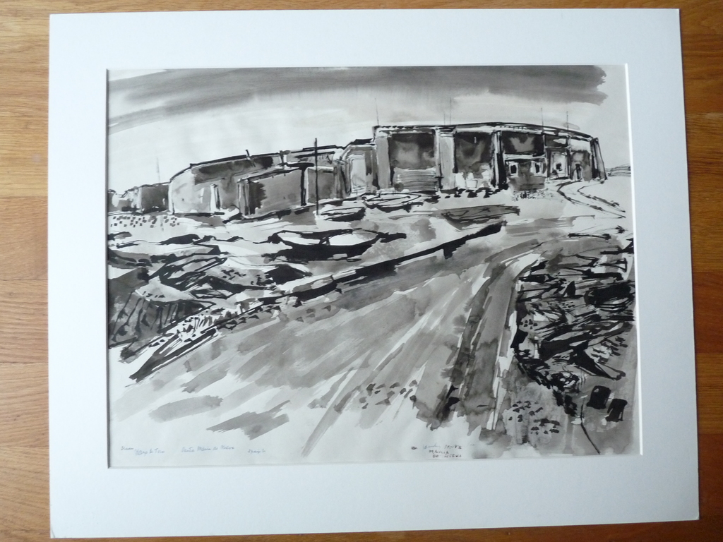 JAN VAN HEEL    OOST-INDISCHE PENTEKENING    SPANJE  1960 kopen? Bied vanaf 125!
