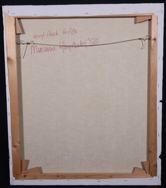 Marianne Hoogstraten: Acryl en schelp op doek, Z.T.  kopen? Bied vanaf 400!