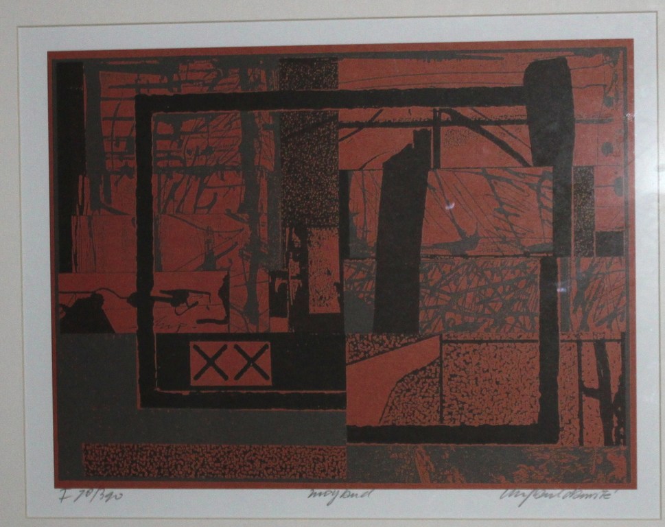 Paul Damsté: kleurenlitho, Moyland verkocht voor € 35!