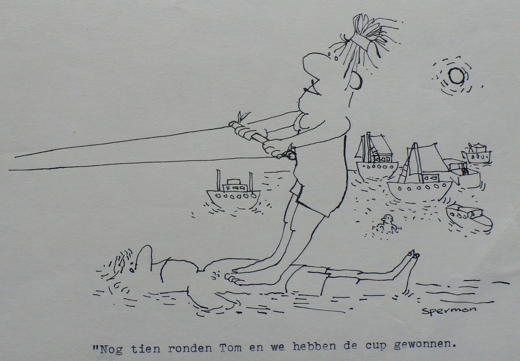 Laatste keer: Kees Spermon - pentekening: nog tien ronden Tom kopen? Bied vanaf 49!