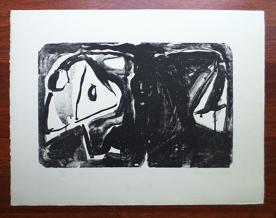 Bram van Velde - Compositie in Zwart Wit, litho kopen? Bied vanaf 190!