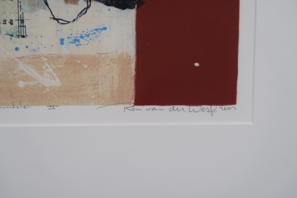 Ron van der Werf: Zeefdruk, Assemble II - Ingelijst kopen? Bied vanaf 35!