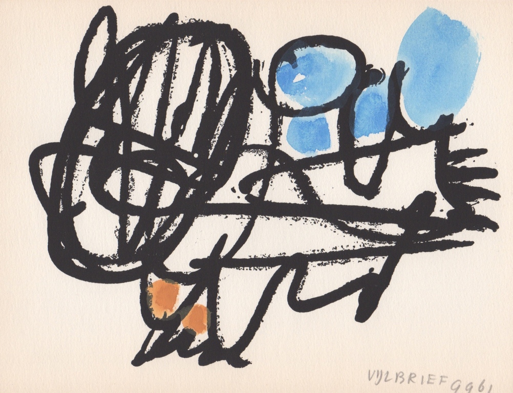 Ernst Vijlbrief, gemengde techniek, 1961, 'Spel en Nederlaag' kopen? Bied vanaf 59!