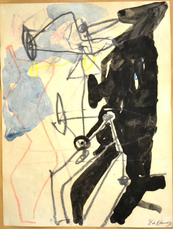 Eugene de Kermadec: Pastel/Aquarel. Compositie 2 kopen? Bied vanaf 200!