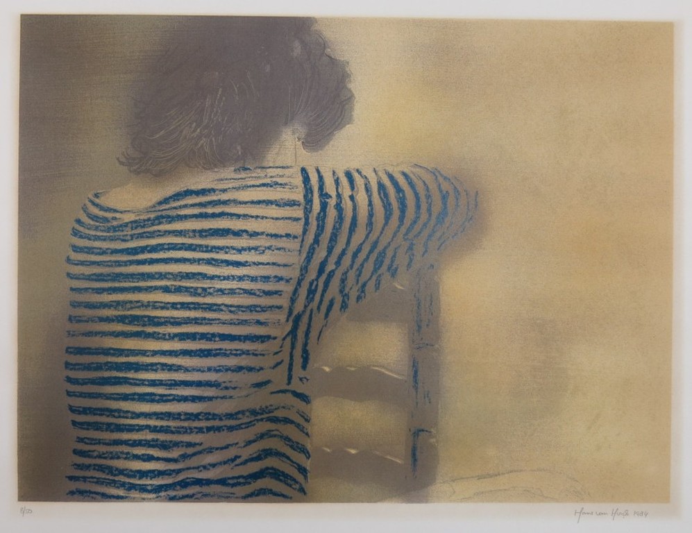 Hans Vanhorck: Litho, Vrouw op stoel kopen? Bied vanaf 40!
