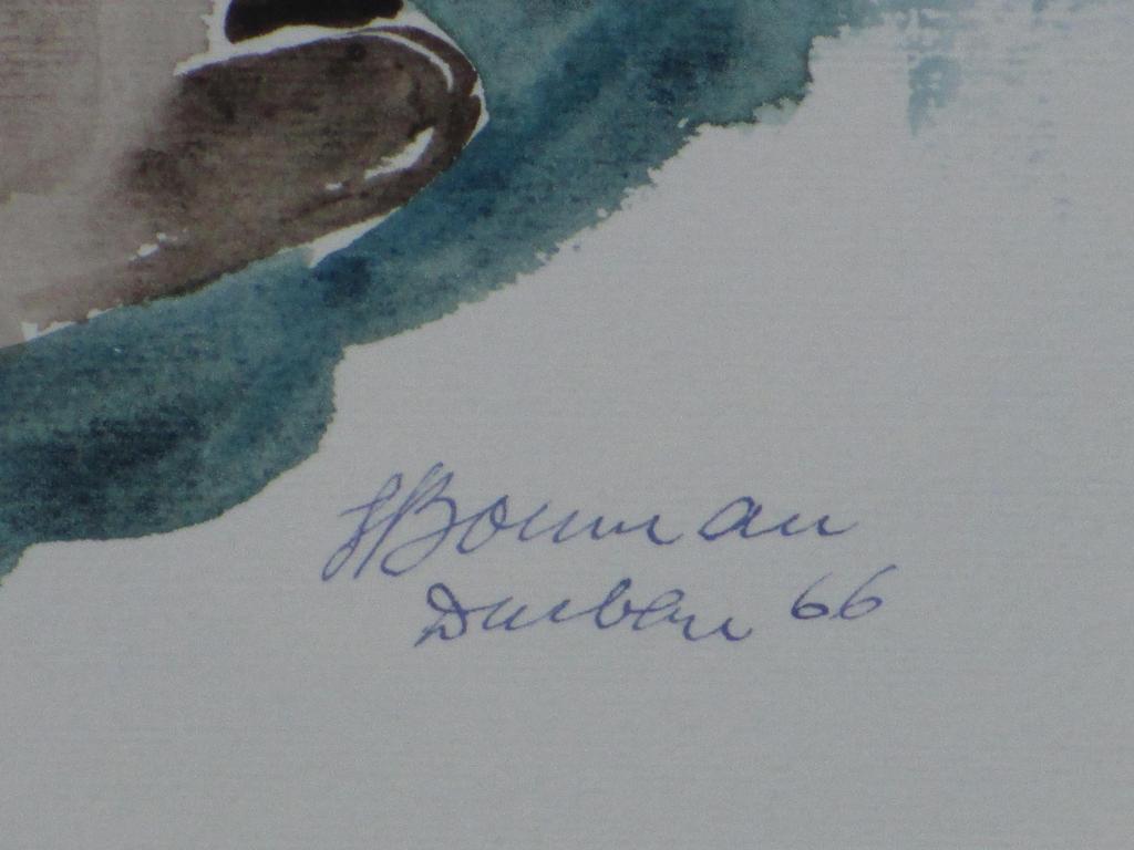 Hannie Bouman, Twee Siamezen, Aquarel kopen? Bied vanaf 40!