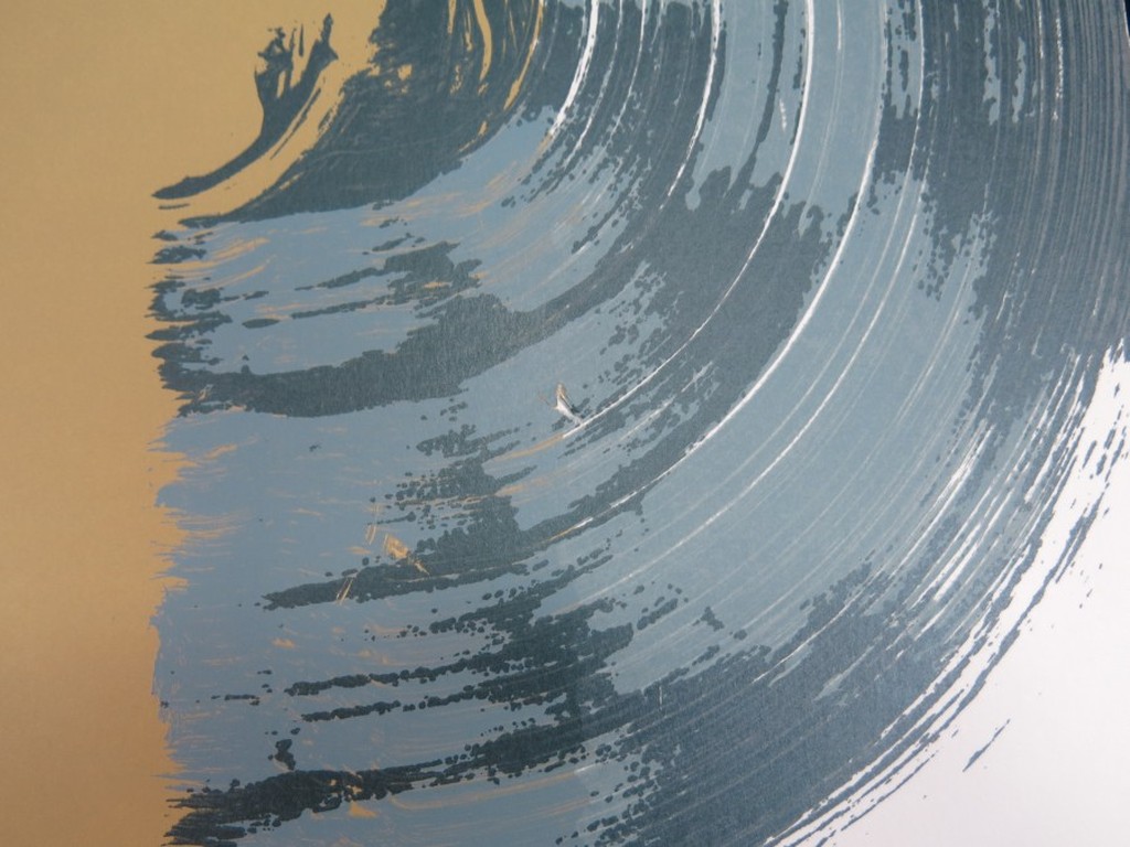 Josien Brenneker: Zeefdruk, Compositie (goud) - Groot kopen? Bied vanaf 1!