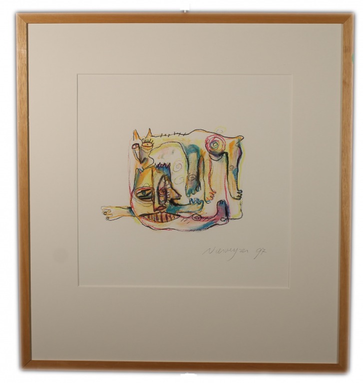 Henk Vierveijzer, tekening, zonder titel kopen? Bied vanaf 150!