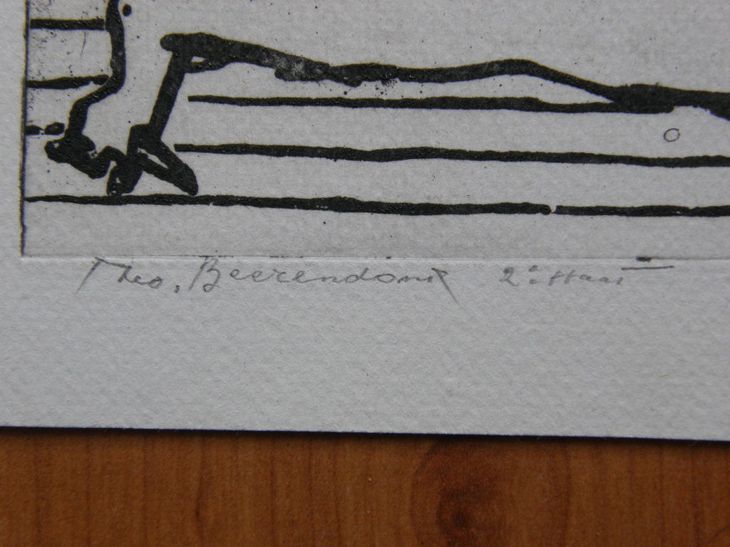 Theo Beerendonk: ets, handgesigneerd kopen? Bied vanaf 25!