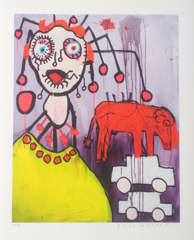 Paul Kostabi - Handgesigneerde Giclee verkocht voor € 35!