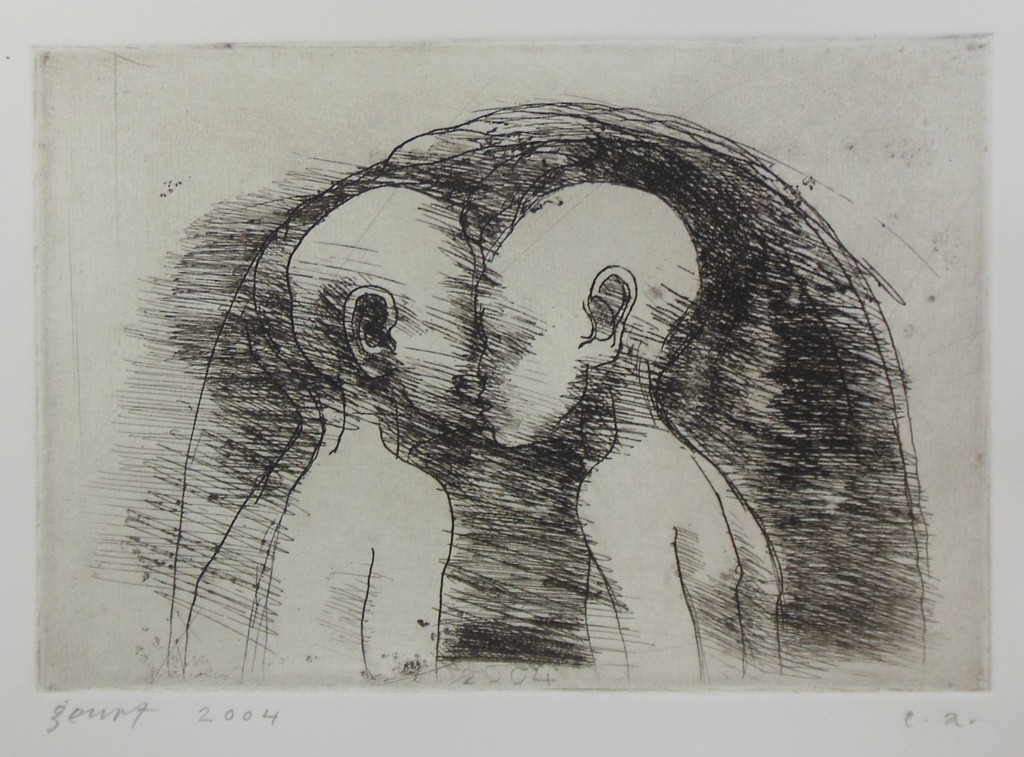 Geurt van Dijk: Ets, De Kus kopen? Bied vanaf 20!