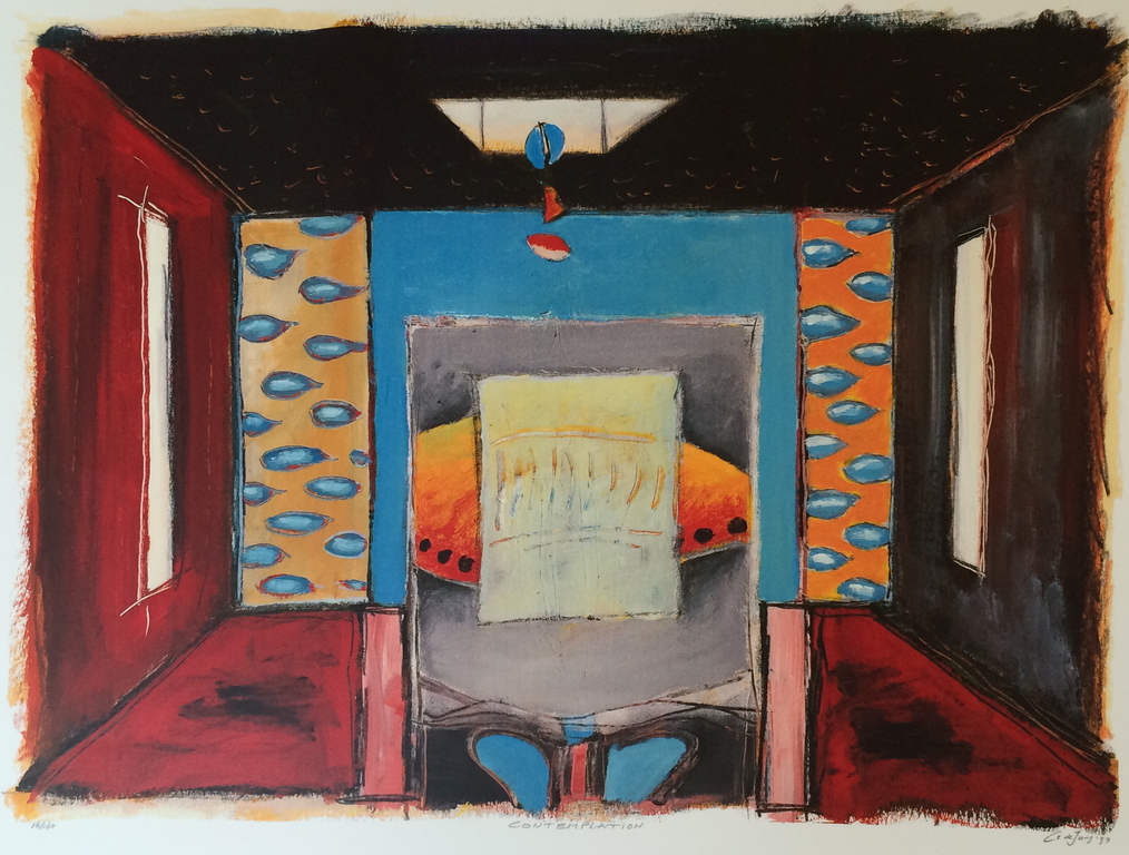 Cor de Jong, zeefdruk , titel: " Contemplation " kopen? Bied vanaf 25!