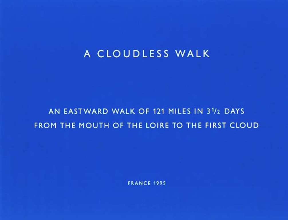 Richard Long - 'A Cloudless Walk' (1996) - Zeefdruk kopen? Bied vanaf 595!