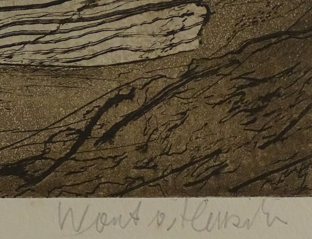 Wout van Heusden, Stilleven met twee boeken, ets, 3e staat, 1946 kopen? Bied vanaf 1!