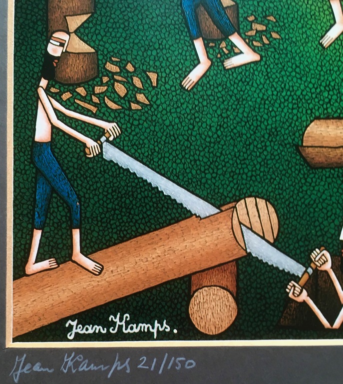 Jean Kamps - gesigneerde zeefdruk - oplage 150 ex. - 1989. kopen? Bied vanaf 4!