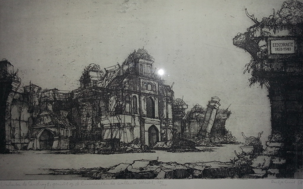 Dirkje Kuik - ets 35/100, gesigneerd, getiteld en gedat. '83 (ingelijst) kopen? Bied vanaf 99!