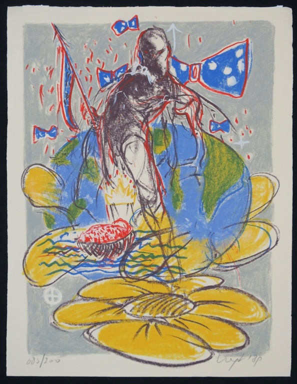 Onbekend gesigneerd: Litho, Z.T. kopen? Bied vanaf 1!