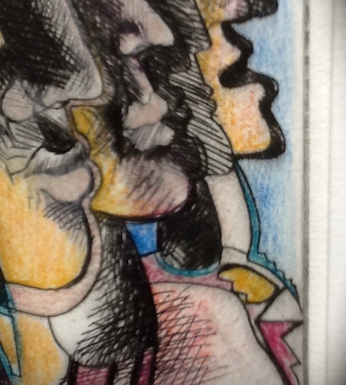 Frits van Eeden, handingekleurde ets, unica kopen? Bied vanaf 55!