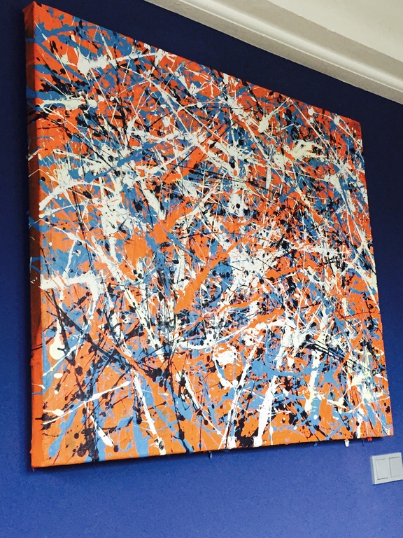 ORIGINEEL - RICK TRIEST -  ORANGE ARRIVED kopen? Bied vanaf 225!