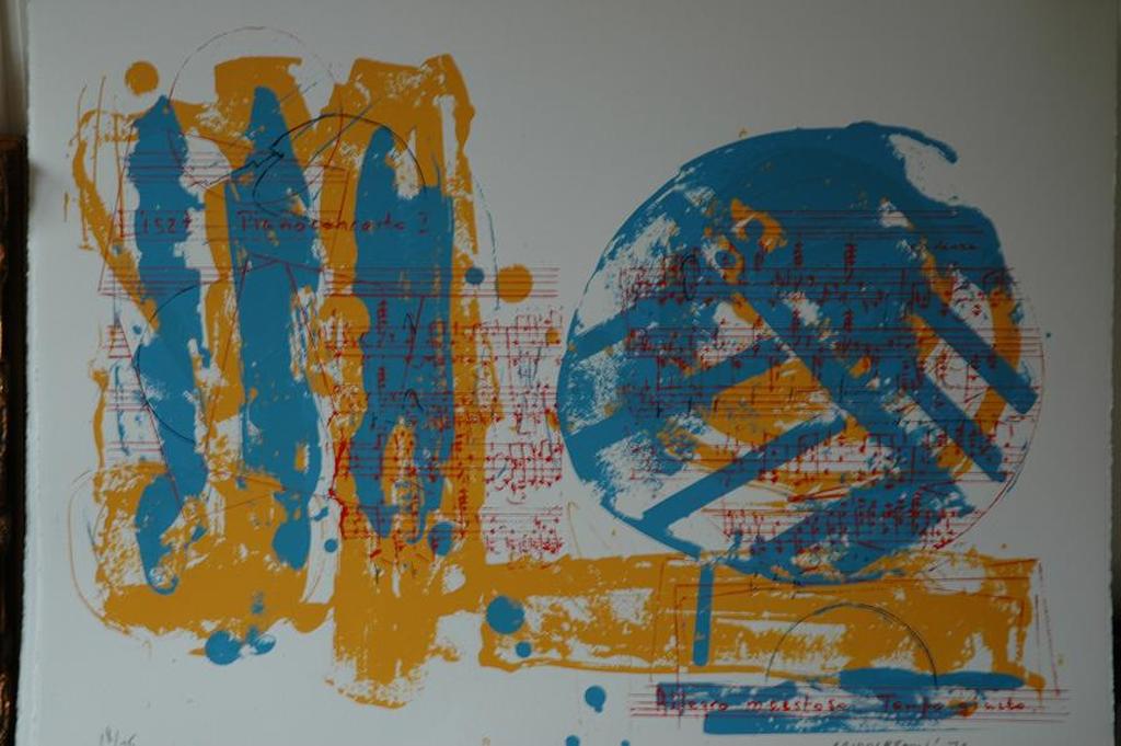 Sam Middleton, originele gesign litho partiture Frans Liszt uit 1972 verkocht voor € 50!