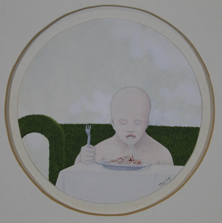 Ron Watts, Miniatuur Gouache. kopen? Bied vanaf 1!