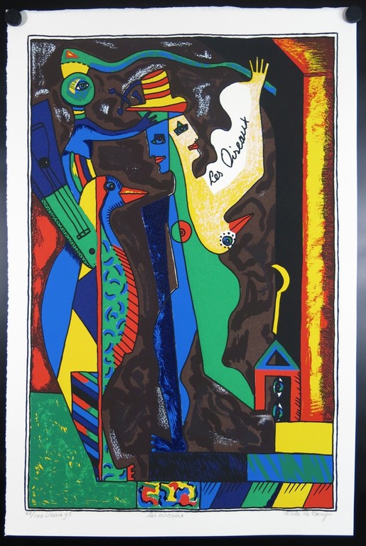 Cecile de Bruijn: Zeefdruk, Les Oiseaux  kopen? Bied vanaf 40!