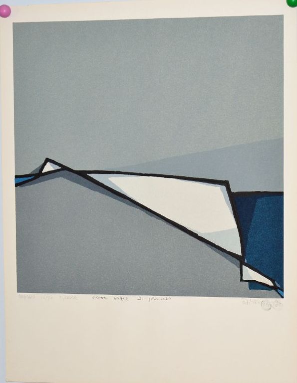 Peter Strucken, Abstracte Boardsnede kopen? Bied vanaf 100!