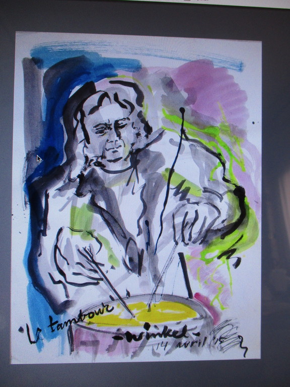 Arien Winkel : aquarel op papier - le tambour  kopen? Bied vanaf 1!