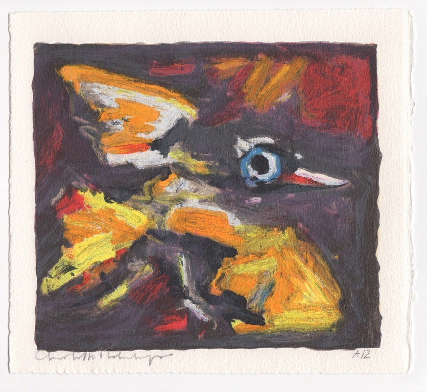 Charlotte Molenkamp, zeefdruk, 1996 verkocht voor € 90!