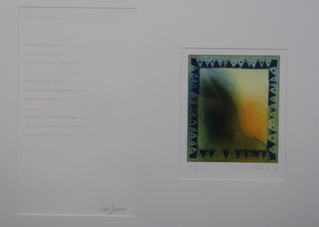 Ronald Tolman: Ets + Esther Jansma: Gedicht, Raam in de lucht - Ingelijst kopen? Bied vanaf 50!