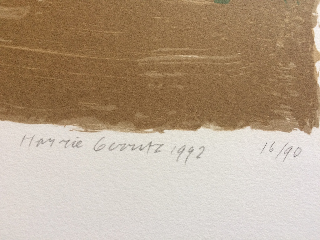 Harry Gerritz, zeefdruk zonder titel, 16/90 kopen? Bied vanaf 40!