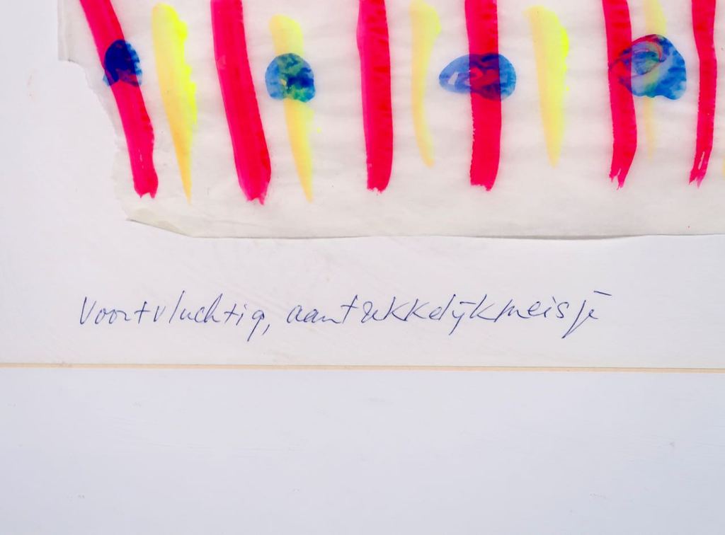 Meertje Kaal: Aquarel op rijstpapier, Voortvluchtig, aantrekkelijk.. - Ingelijst kopen? Bied vanaf 1!