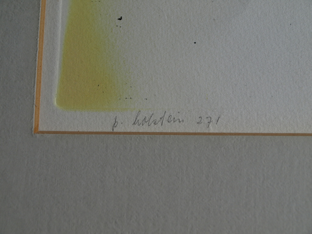 Pieter Holstein : Ingekleurde ets – 271 - gesigneerd – oplage 20 ex. – ca 1970 kopen? Bied vanaf 1!