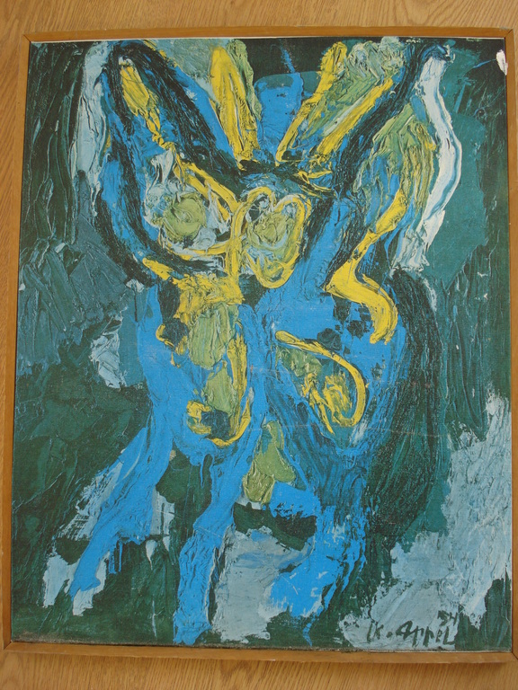 Oude en fraaie zeefdruk, litho Karel Appel - Abstract kopen? Bied vanaf 60!
